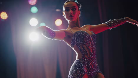 professional latin dancer on stage