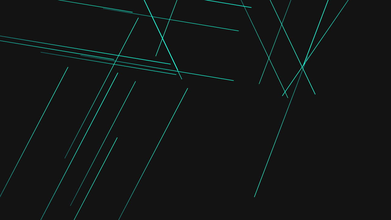 애니메이션 추상 네온 블루 라인 3