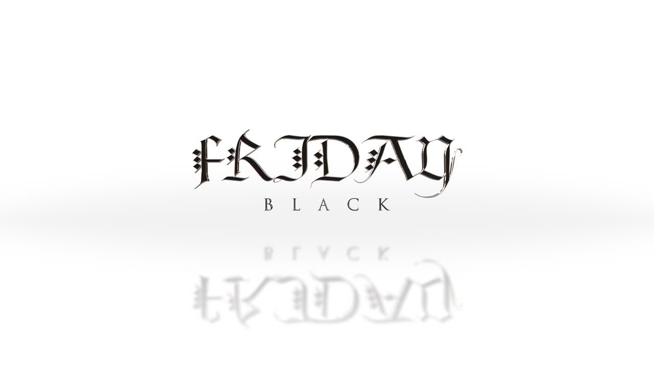 화이트 그라디언트에 있는 우아한 블랙 프라이데이 텍스트