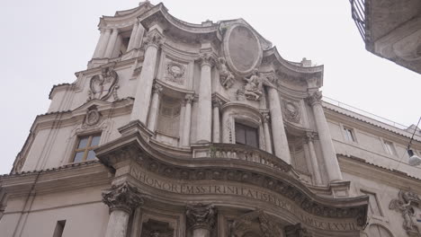 baroque facade of a church in rome