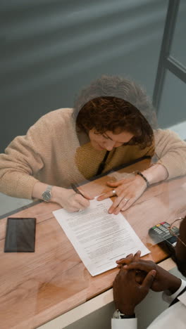 business transaction signing