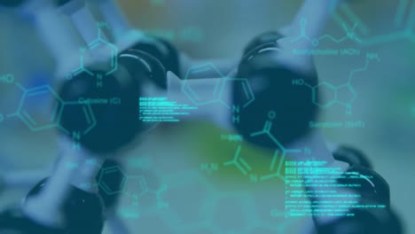 Animación-Del-Procesamiento-De-Datos-Científicos-En-Un-Laboratorio-De-Modelos-Moleculares