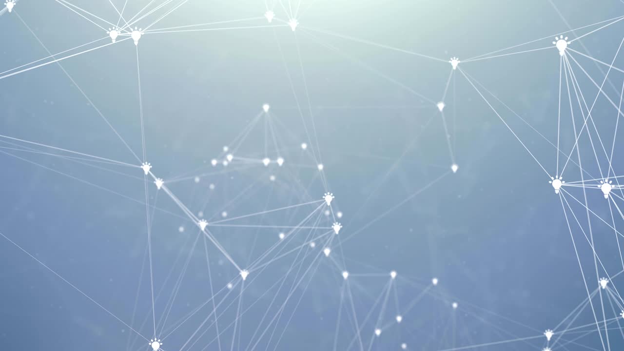 poligonal abstracta con puntos y líneas de conexión de red espacial