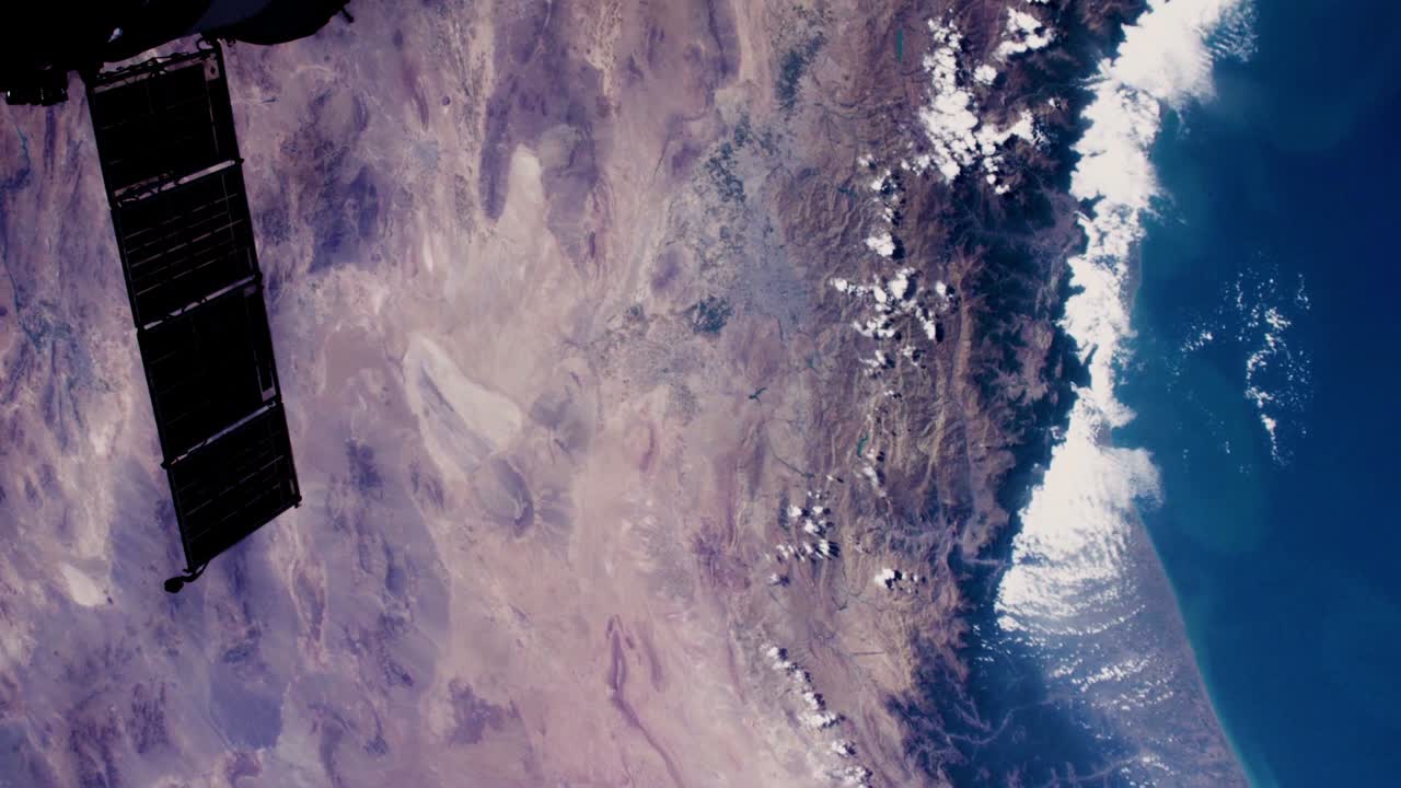 la tierra vista desde el espacio. imágenes de dominio público de la nasa