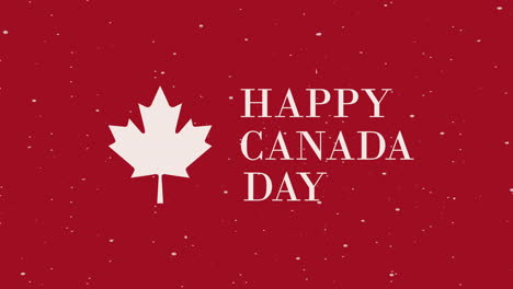 feliz día de canada gráfico
