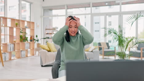 mujer de negocios, estrés y agotamiento en la oficina