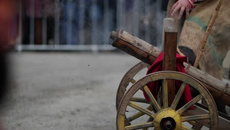 cinematic blast of a cannon gun alike in slow motion-1