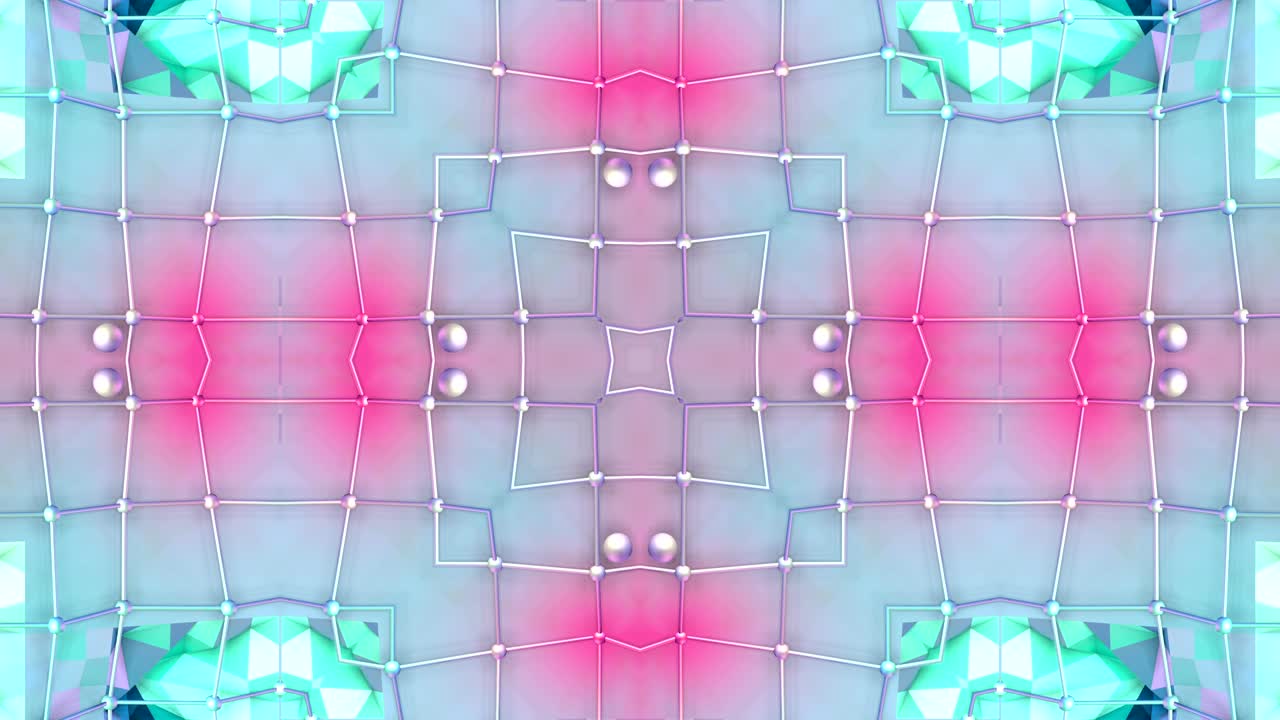 blue low poly geometric abstract background as a moving stained glass or kaleidoscope in 4k. Loop 3d animation, seamless footage in popular low poly style. V13