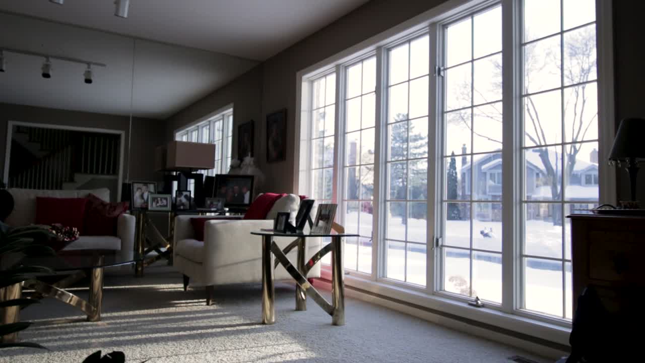 Interior look at suburban home in Eden Prairie just outside of Minneapolis, Minnesota