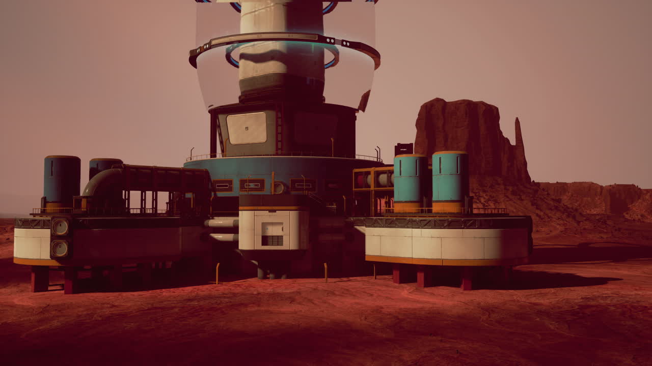 base de investigación marciana futurista