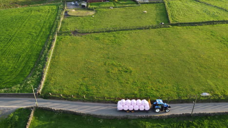 drone shot on english countryside