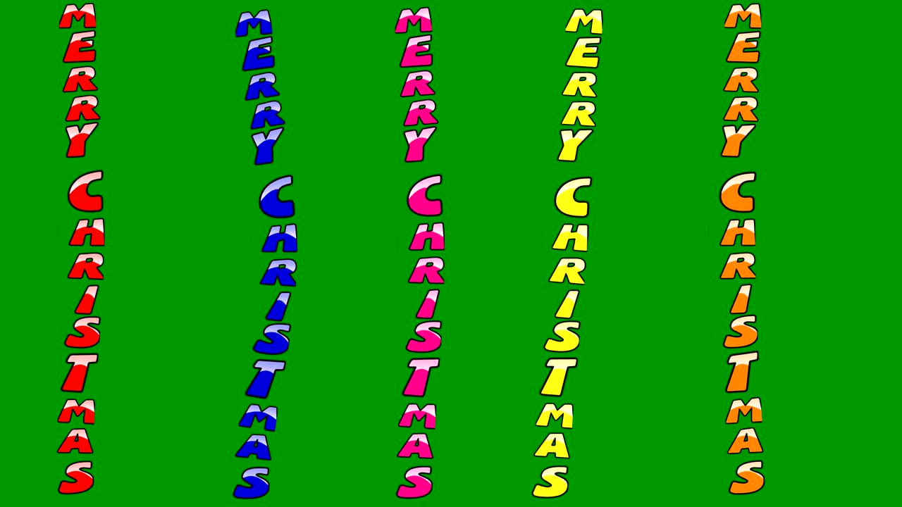 feliz navidad cuerdas gráficos de movimiento con fondo de pantalla verde