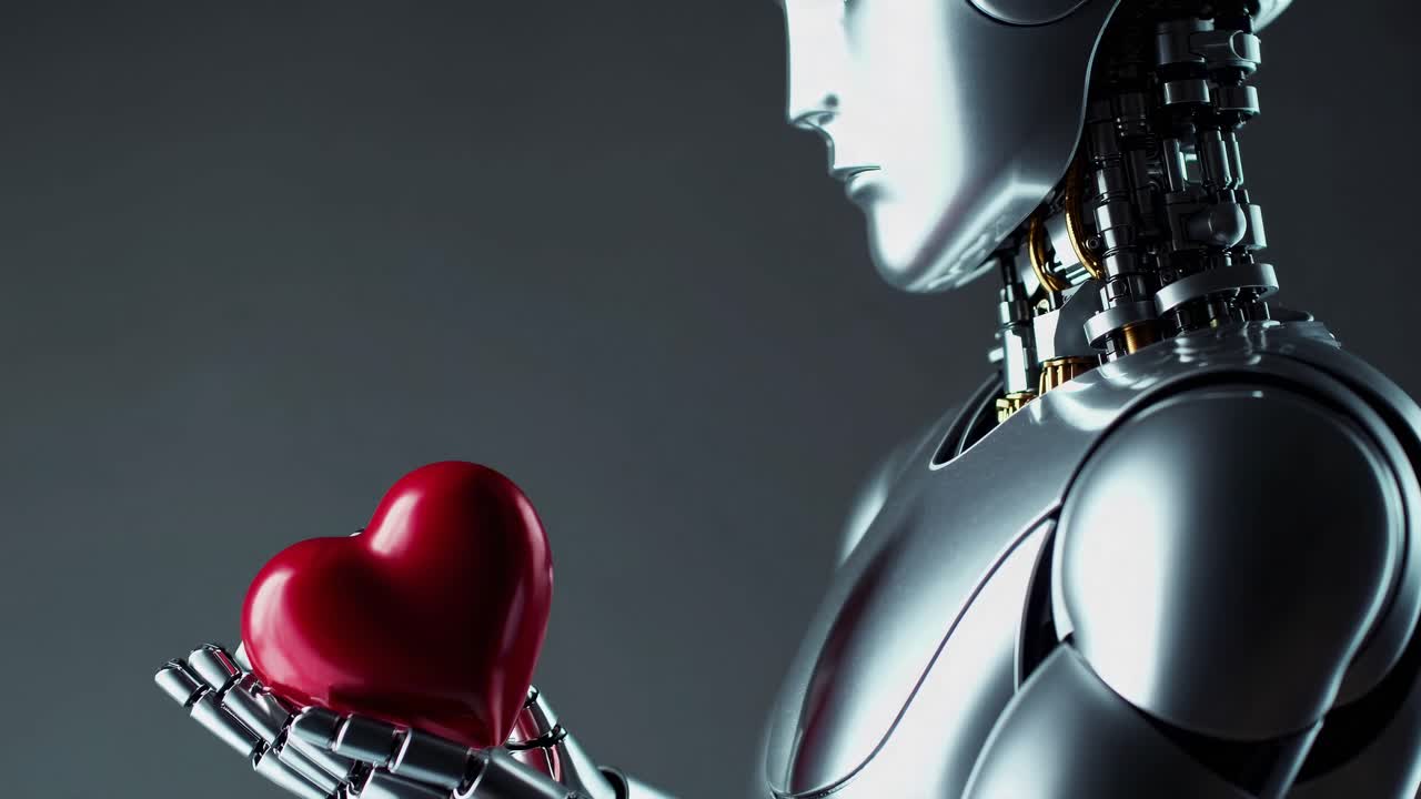 Robot Holding a Heart