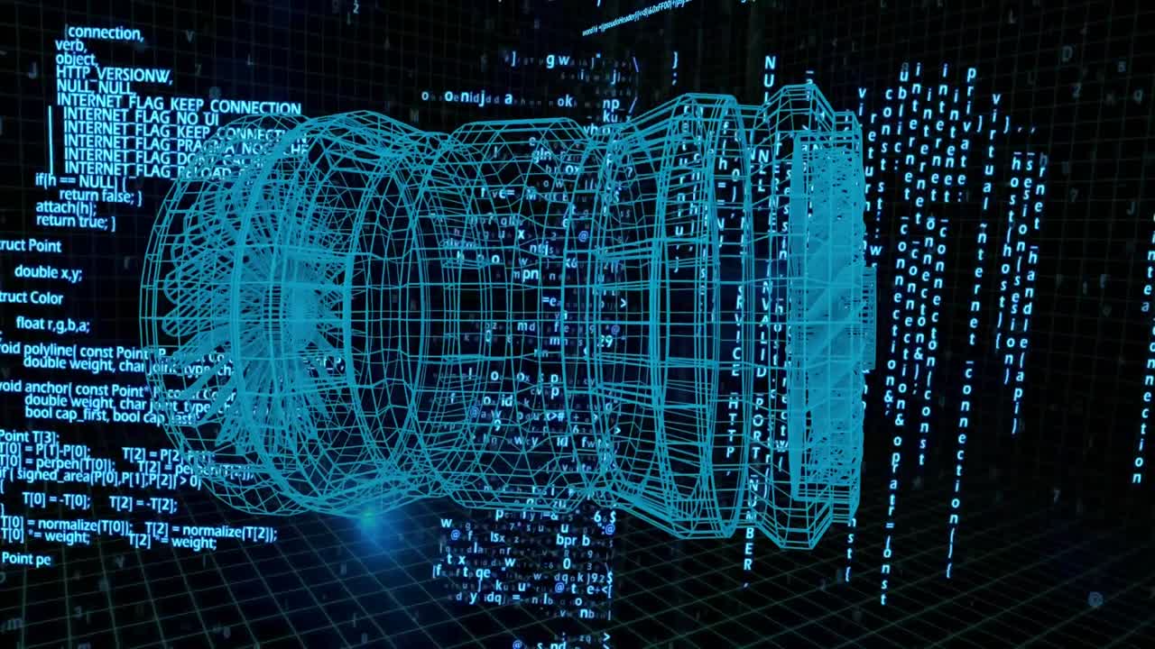 Digital 3D model of a turbine
