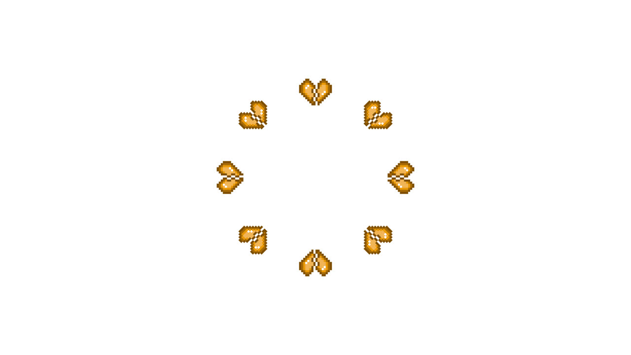 Pixel Art Mini Broken Heart Spinning Circle Animated Overlay Transparent 30fps (8)