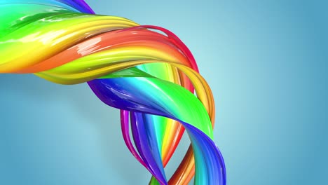 abstract seamless background with multicolored ribbons. rainbow stripes are moving in a circle and twisting. 44