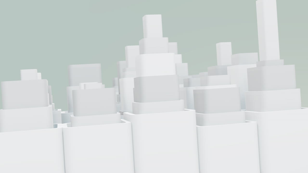 추상 도시 풍경