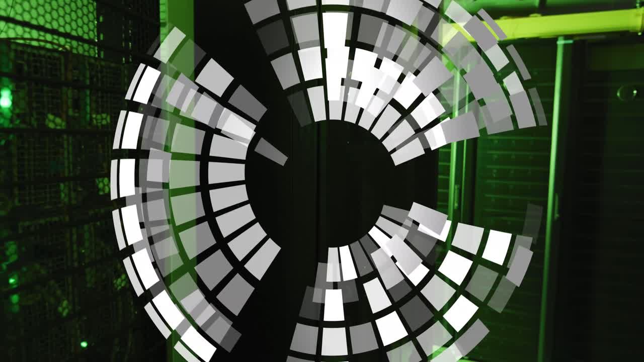 animación del globo girando sobre los servidores