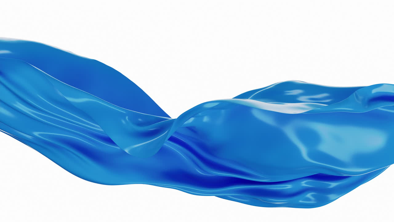 흐르는 천, 파동 패턴, 3d 렌더링