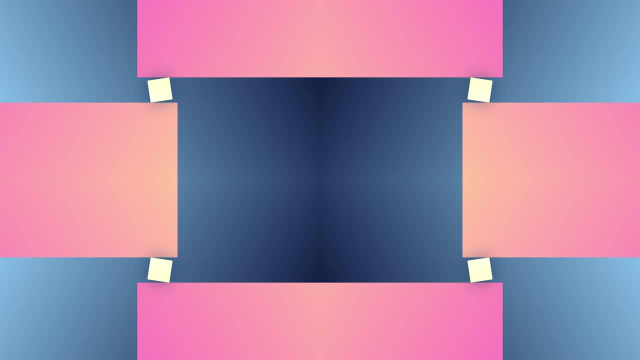 블록 선형 직사각형 사각형 모양 원활한 애니메이션 모션 배경 기하학 거울 오버레이 색상 분홍색 파란색 파스텔