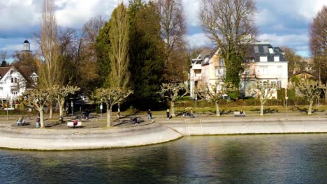 Konstanz,-Seestrasse,-El-Lago-De-Constanza,-El-Lago-Constanze,-La-Naturaleza,-El-Turismo,-Alemania,-Agua