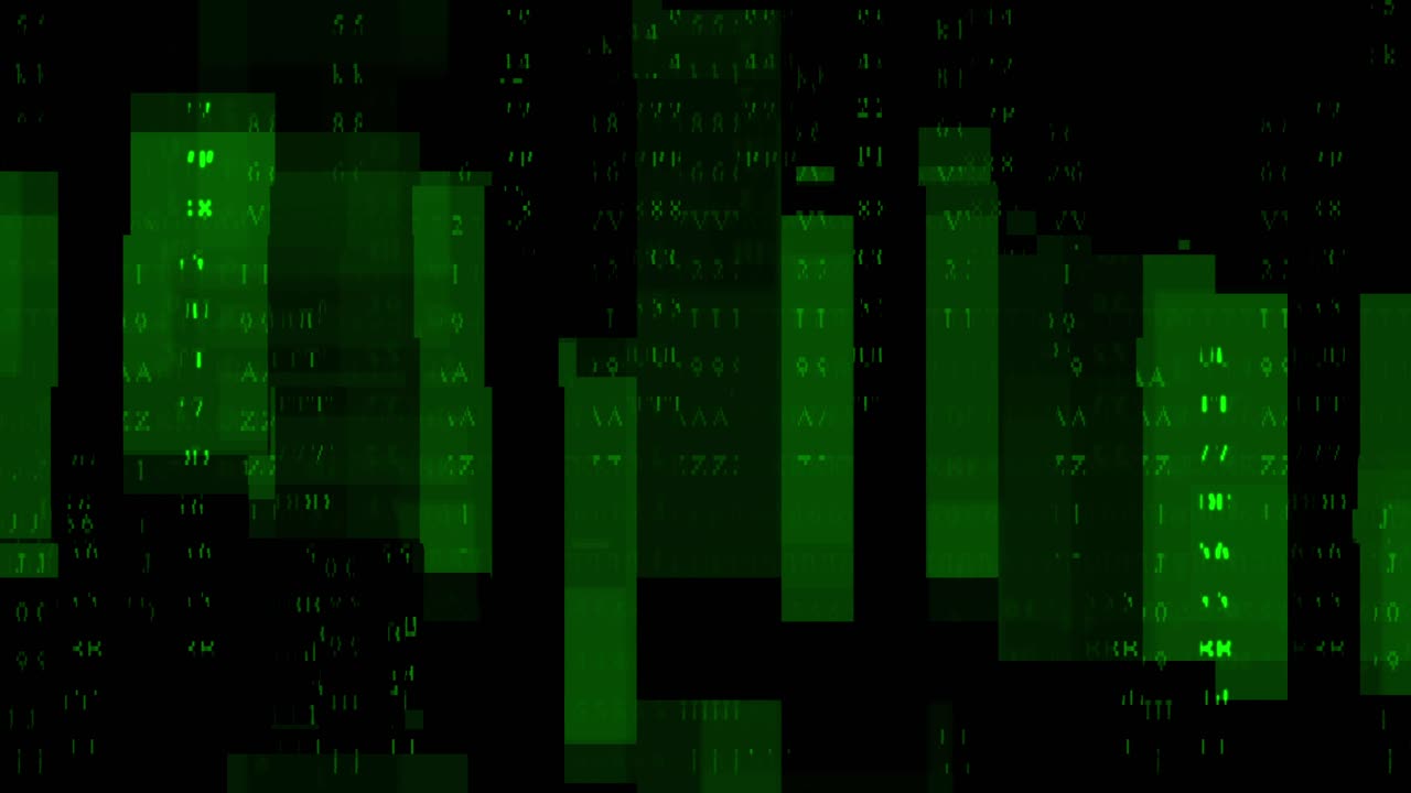 no hay señal de mal funcionamiento o pirateo en el monitor de pantalla verde