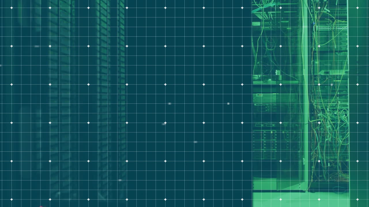 Animation of financial data processing over computer servers