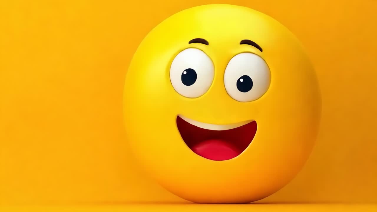 una cara sonriente amarilla con una gran sonrisa en su cara