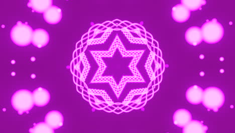 glowing purple mandala visuals