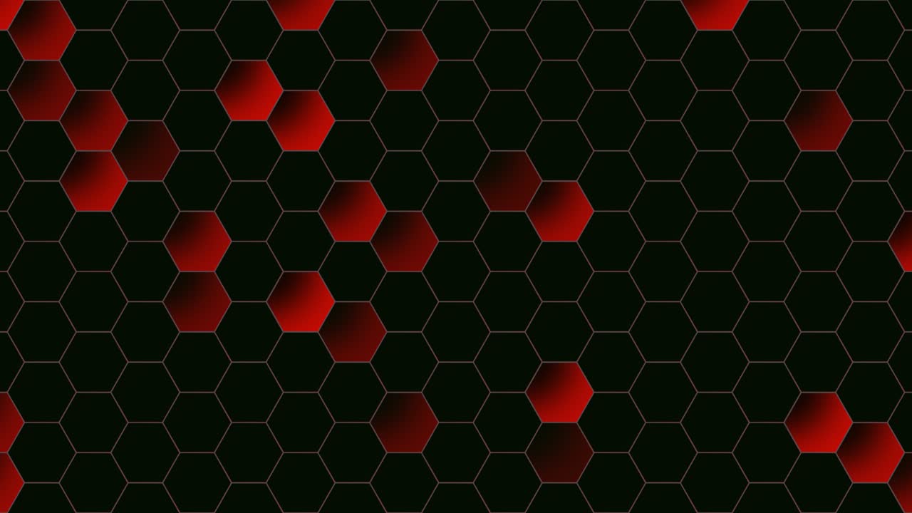 patrón de hexágonos rojos y negros