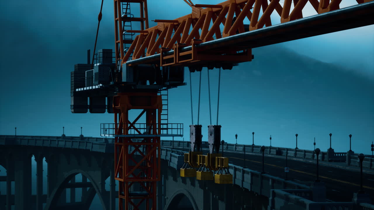 puente de carretera en construcción