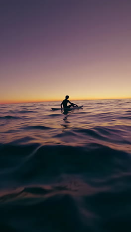 sunset surf session