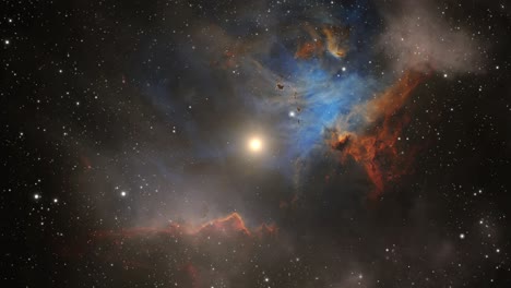 moving universe and nebula 4k