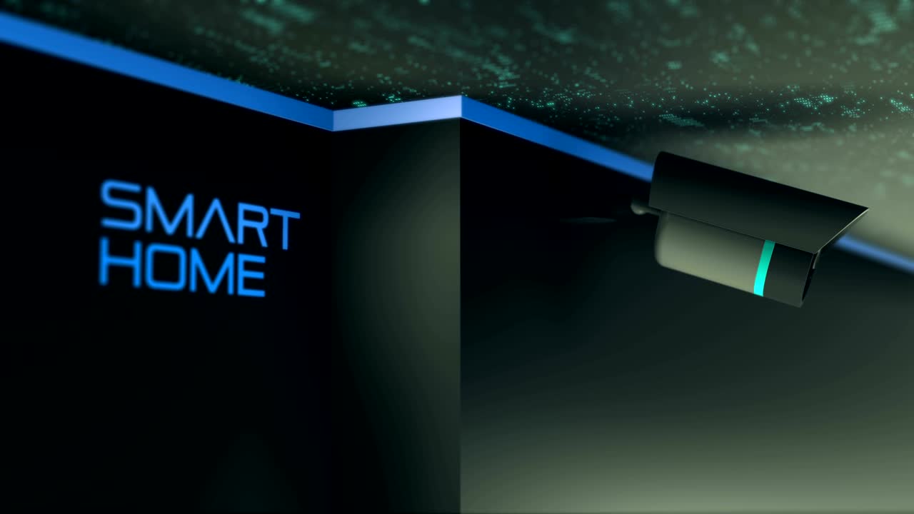 보안 카메라와 스마트 홈, 사물의 인터넷, 3d 비디오 애니메이션