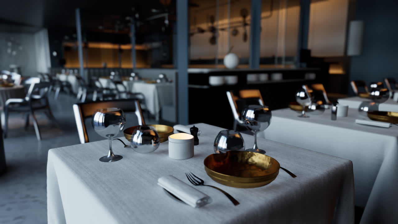 현대적인 레스토랑 인테리어
