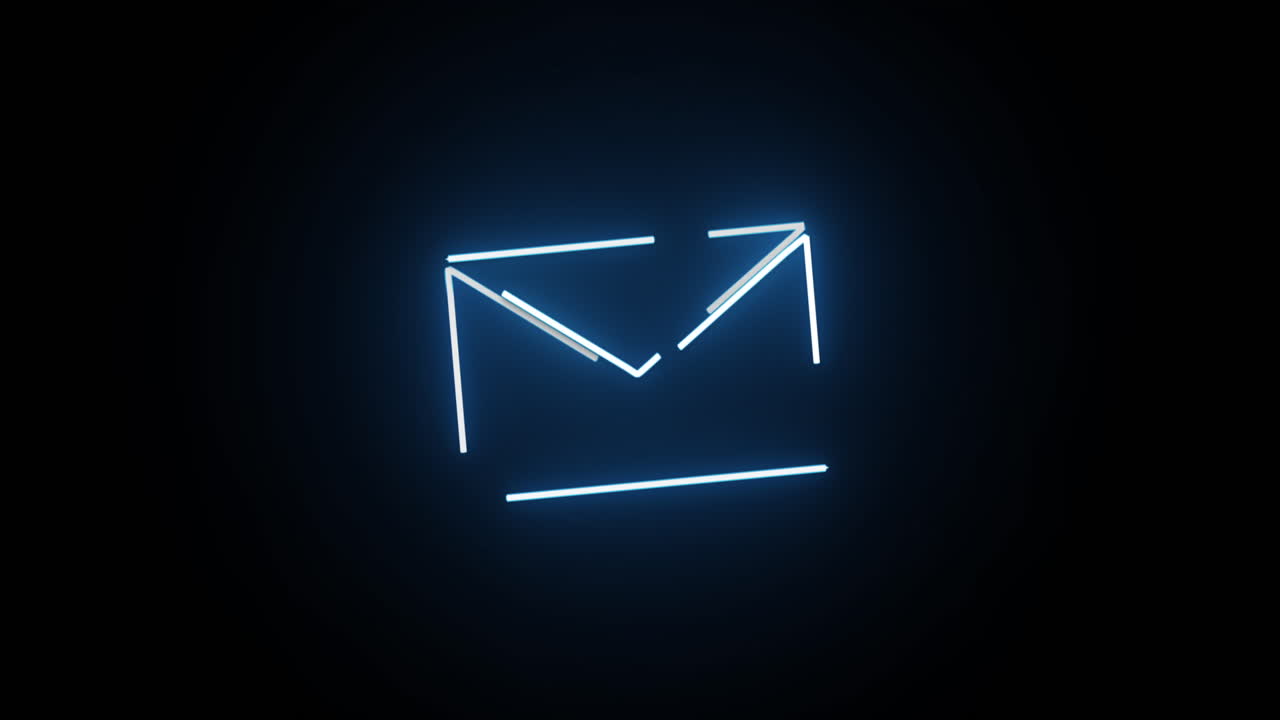 Neon email icon