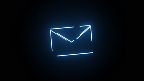 neon email icon