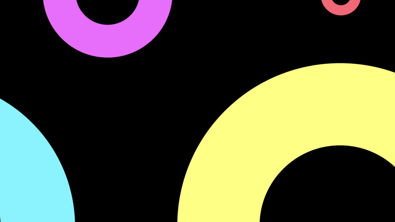 Abstract Colorful Shapes Moving and Overlapping Background