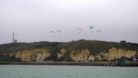 parapente en newhaven. tiro medio