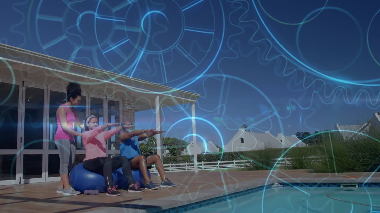 escaneado y procesamiento de datos sobre hombres y mujeres mayores que ejercen