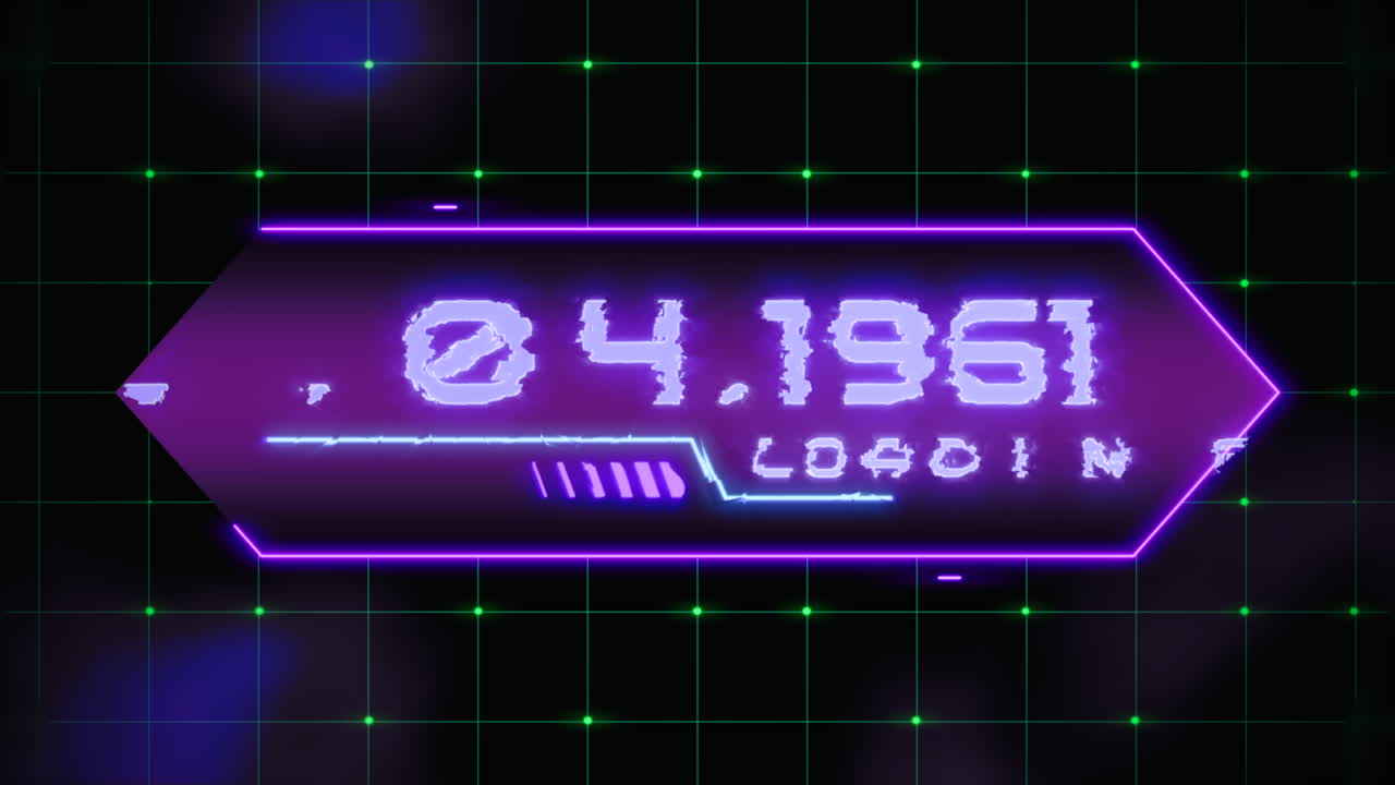 在 hud 元素和格子上显示在数字屏幕上的 12.04.1961