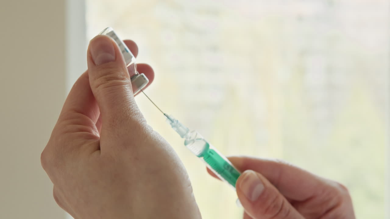 백신 주사 준비