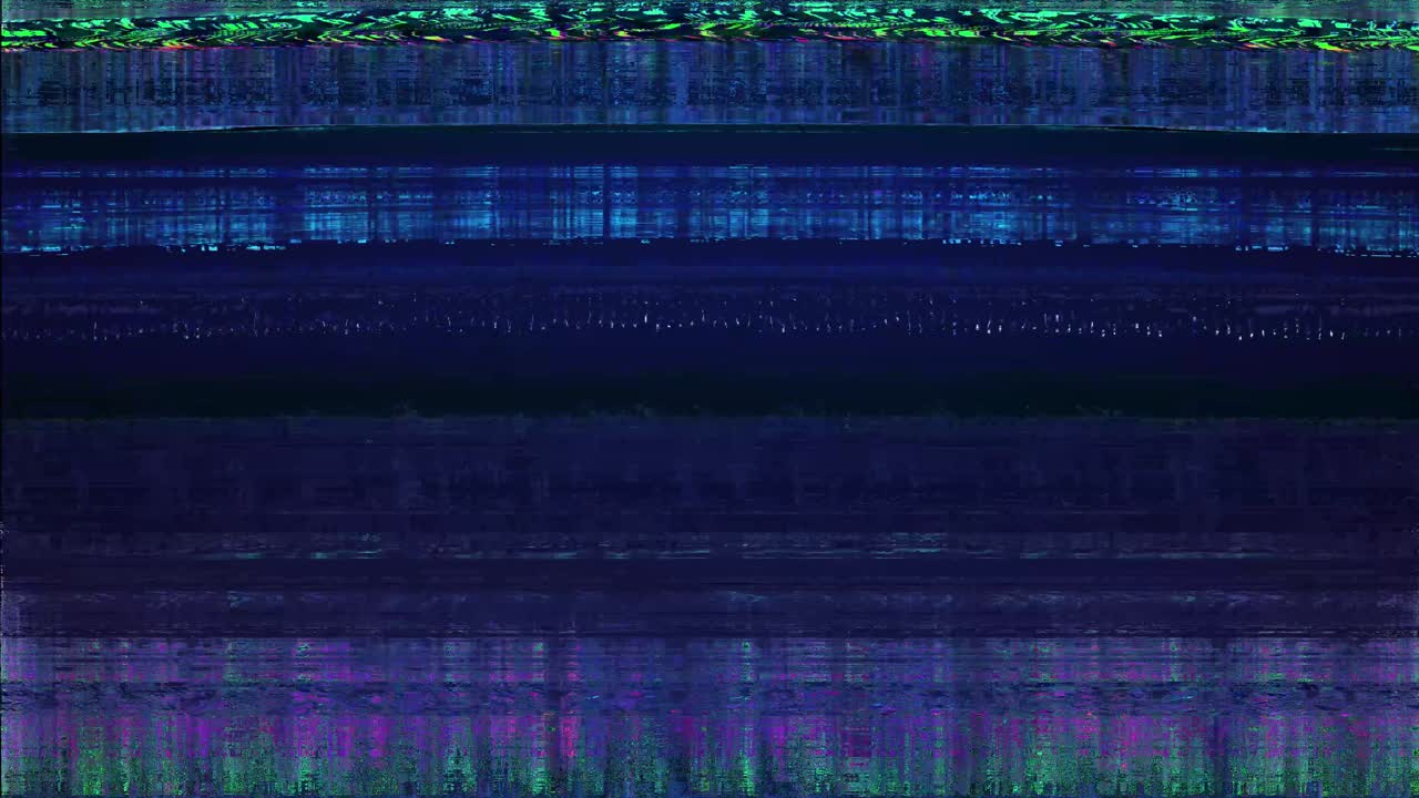 Abstract Digital Glitch Noise and Static Background