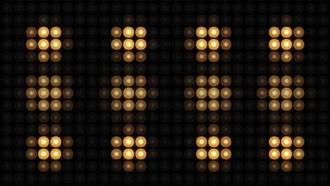 4k golden flicker wall lights flashing lights lanterns seamless loop 3d render background for clubs