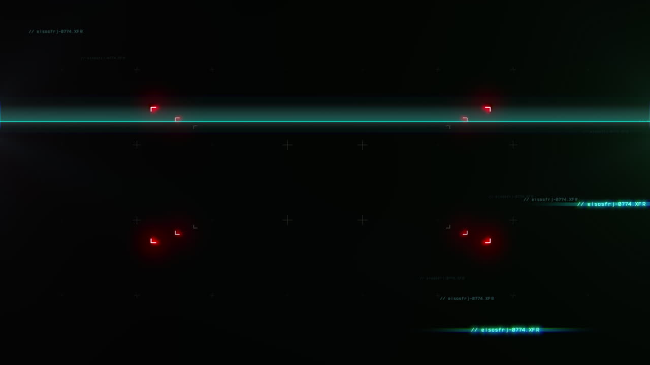 Digital computer screen with hud elements Premium Stock Video Footage