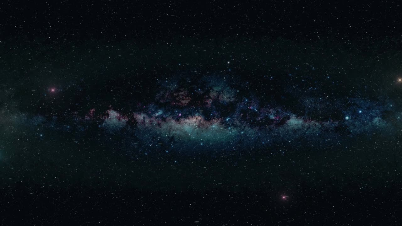 vista lateral de viajar a través de las estrellas a velocidad de curvatura para la composición vfx