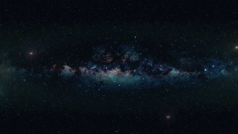 boczny widok podróżowania przez gwiazdy z prędkością warp dla kompozycji vfx