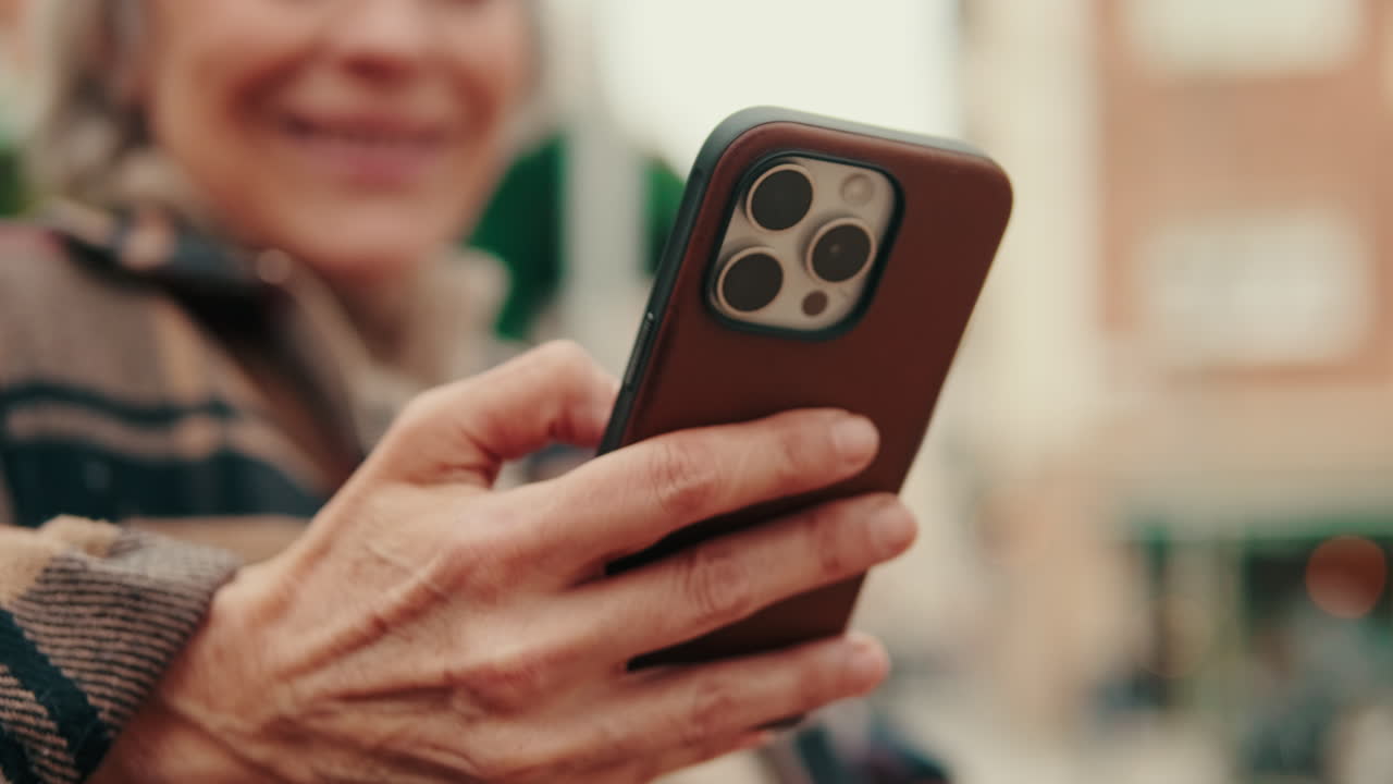 Person using a cell phone