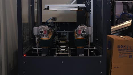 industrial packaging machine in operation