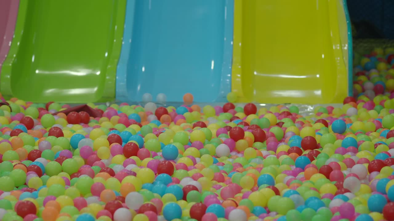 Colorful Ball Pit with Slides
